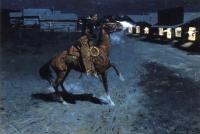 Frederic Remington - An Arguement with the Town Marshall